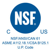 NSF ANSI CAN 61 / ASME A112.18.1 CSA B125.1